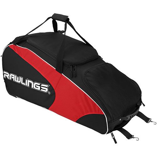 Rawlings Workhorse Wheeled Catcher Gear Bag WHWB2 Red