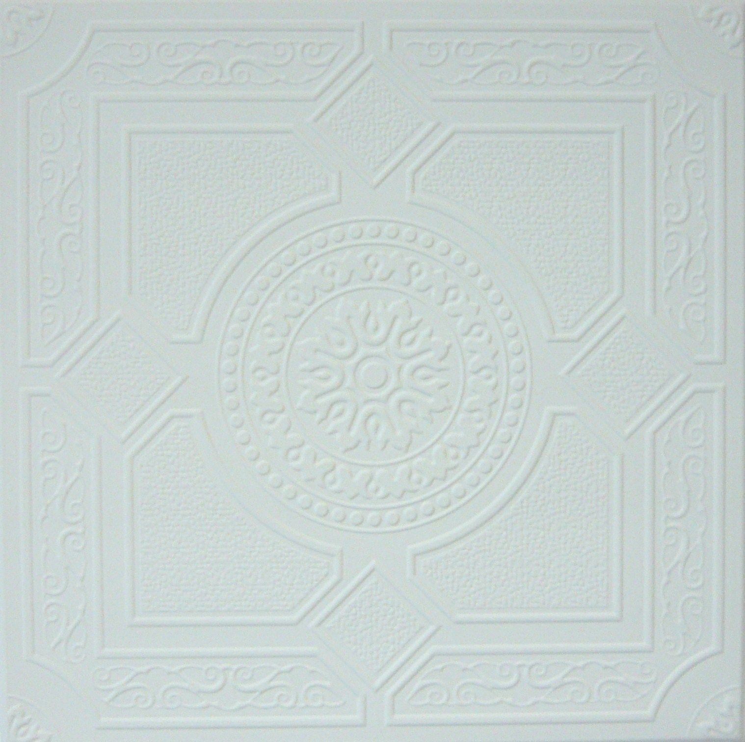 Amazing Styrofoam Ceiling Tiles R30AW ANTIQUE WHITE Easy Glue up