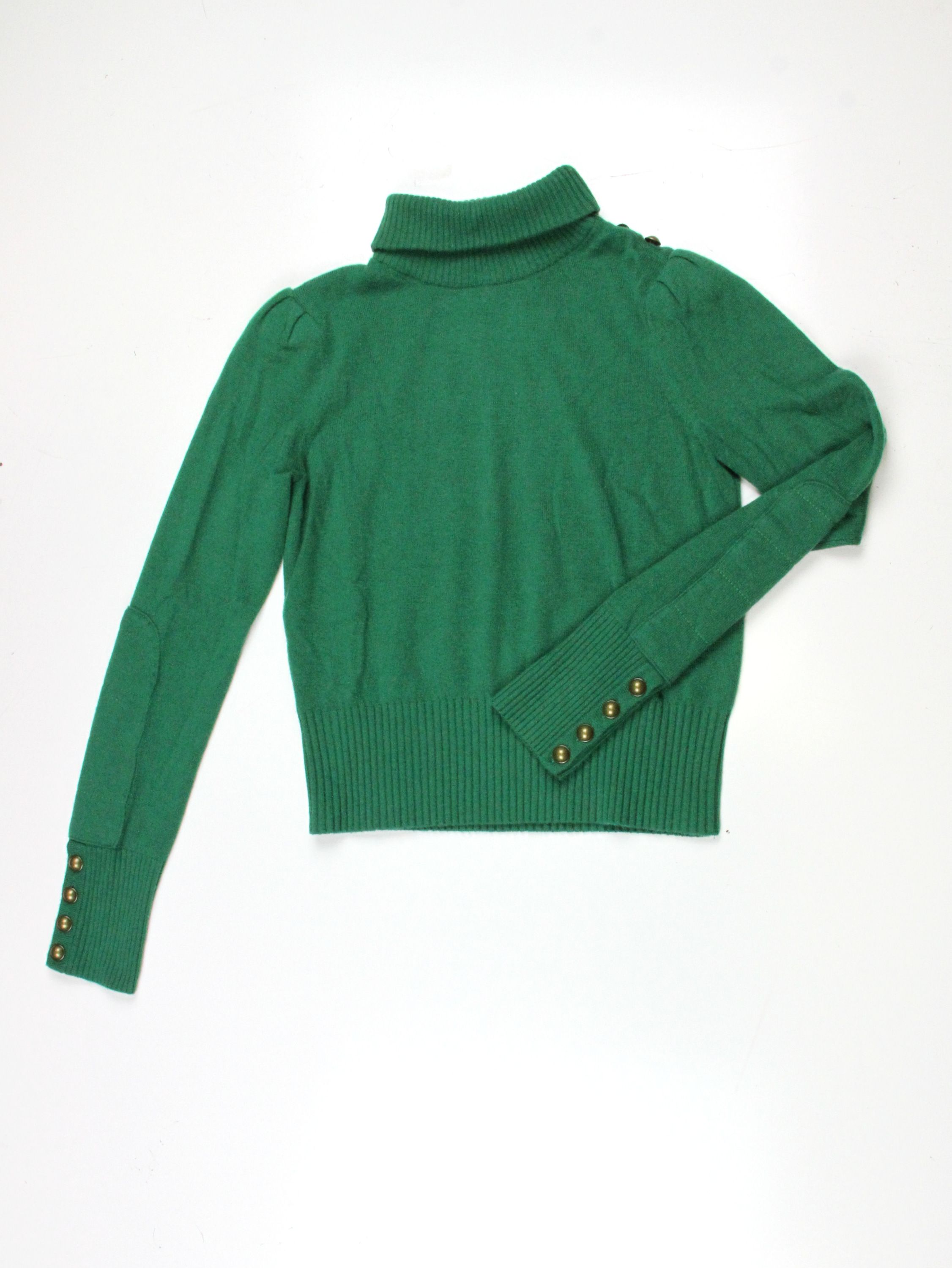 Diane Von Furstenberg Womens Chace Kelly Green Cashmere Sweater s $348 