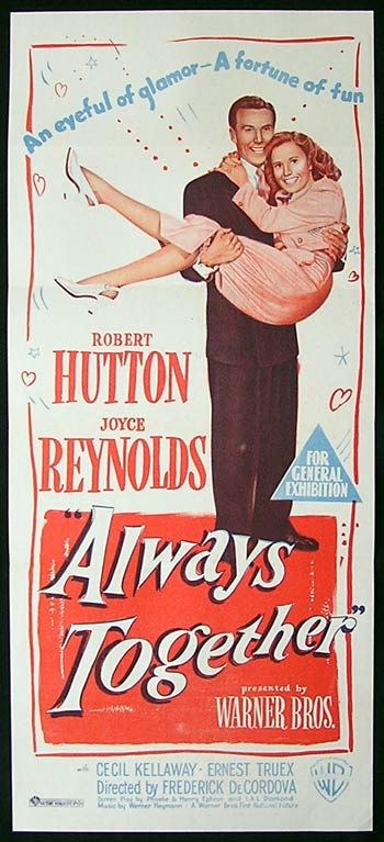 Always Together 1947 Robert Hutton RARE Movie Poster