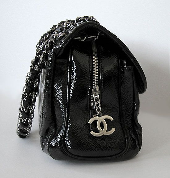 CHANEL Patent Chain Flap HANDBAG Shoulder BAG * 100% AUTHENTIC