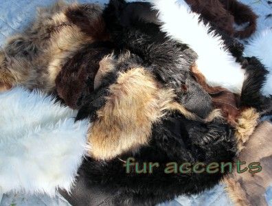 lbs Asst Fake Fur Remnants Bear Mink Sheep Rabbit Fabric Craft 