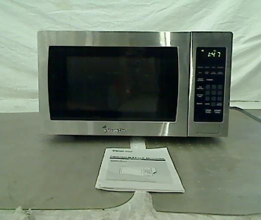 Magic Chef 0.9 cu. ft. Countertop Microwave in Stainless Steel