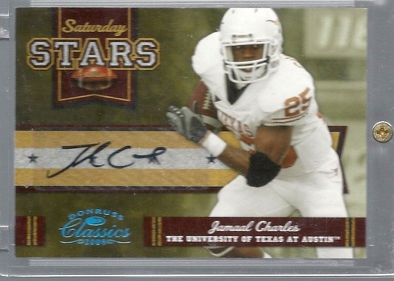 2008 Donruss Classics Saturday Stars Jamaal Charles Rookie Autograph 