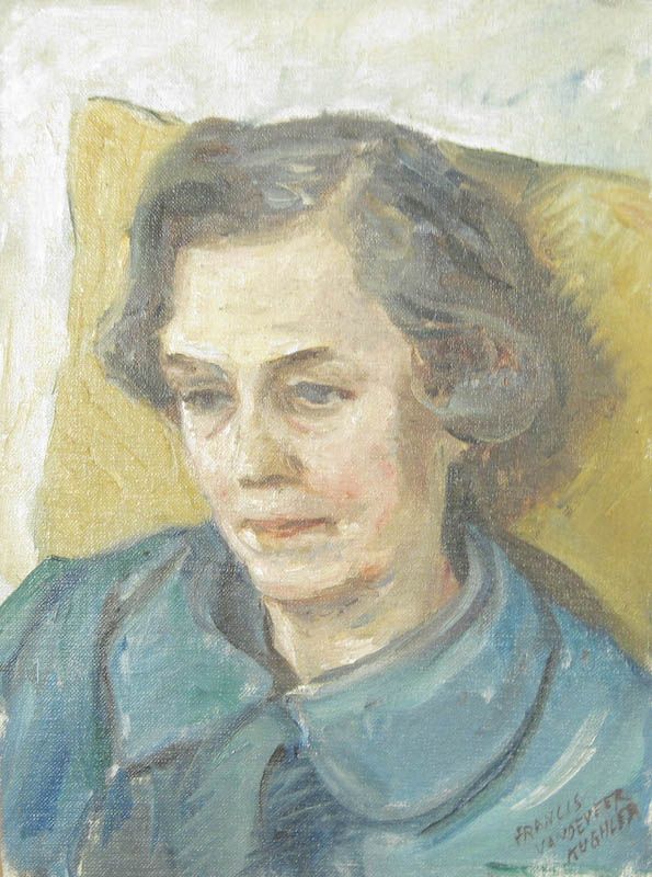 Francis Kughler Portrait Original Oil Painting Listed