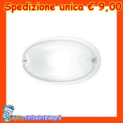 Prisma Plafoniera Chip 25 Ovale Bianca E27 60W 005700