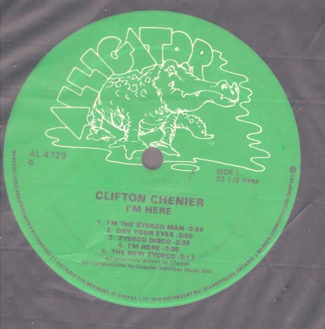 Clifton Chenier IM Here LP NM VG Canada Alligator