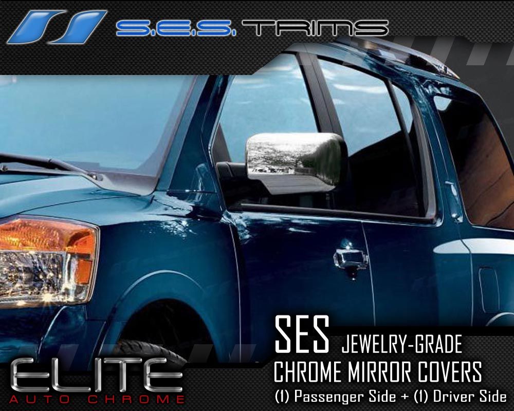   side 2004 2013 nissan titan ses chrome side mirror covers ses trims