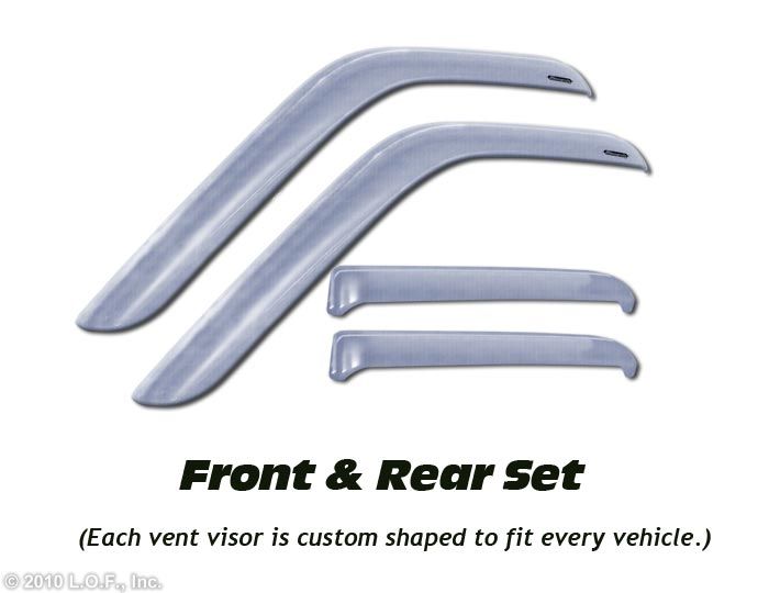 Vent Visors Window Chrome 4pc 06 11 Ford Fusion