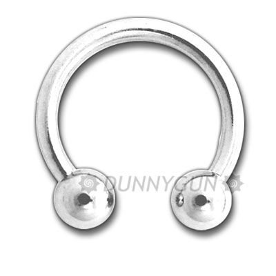 12g 5 8 Circular Horseshoe Barbells 12 Gauge