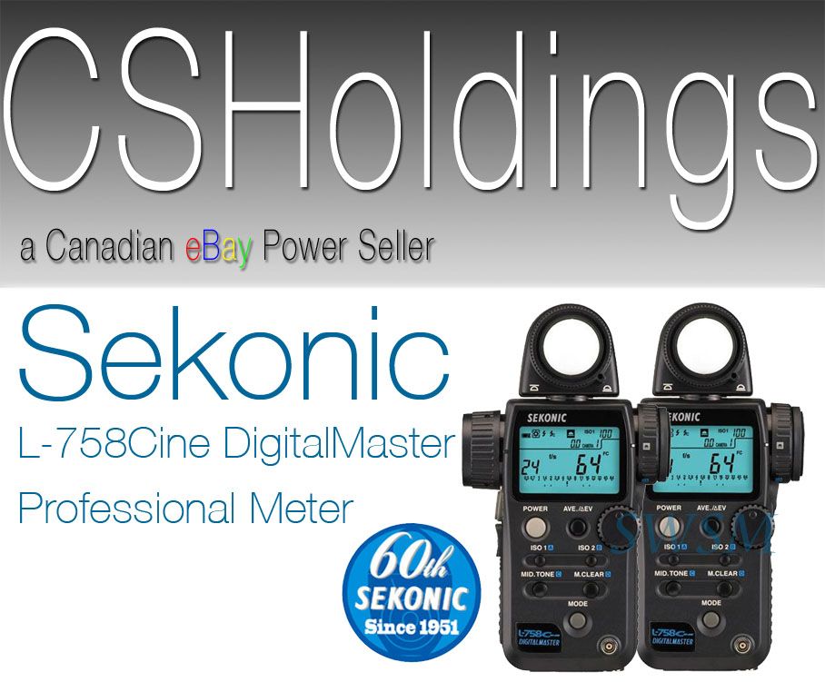 You are bidding on one Sekonic L 758 Cine Digital Master Light Meter