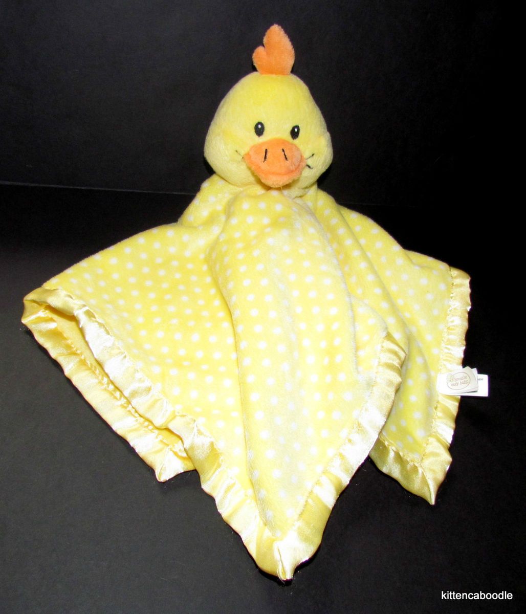 Yellow Polka Dot Chicken Duck? Breathe Easy Baby Security Blanket