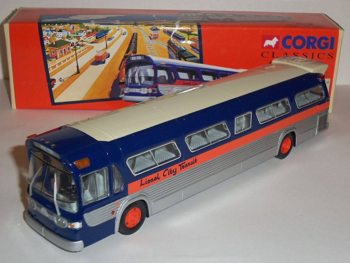   LIONEL CITY TRANSIT GM5301 NEW YORK FISHBOWL DIECAST MODEL BUS COACH