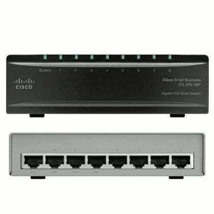 Cisco Systems SLM2008PT NA 8 Port Gigabit Poe Switch