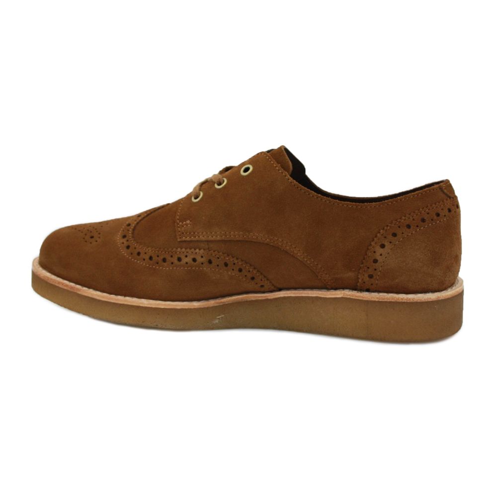 Clarks Originals Desert Legend Mens Laced Suede Brogues Tobacco