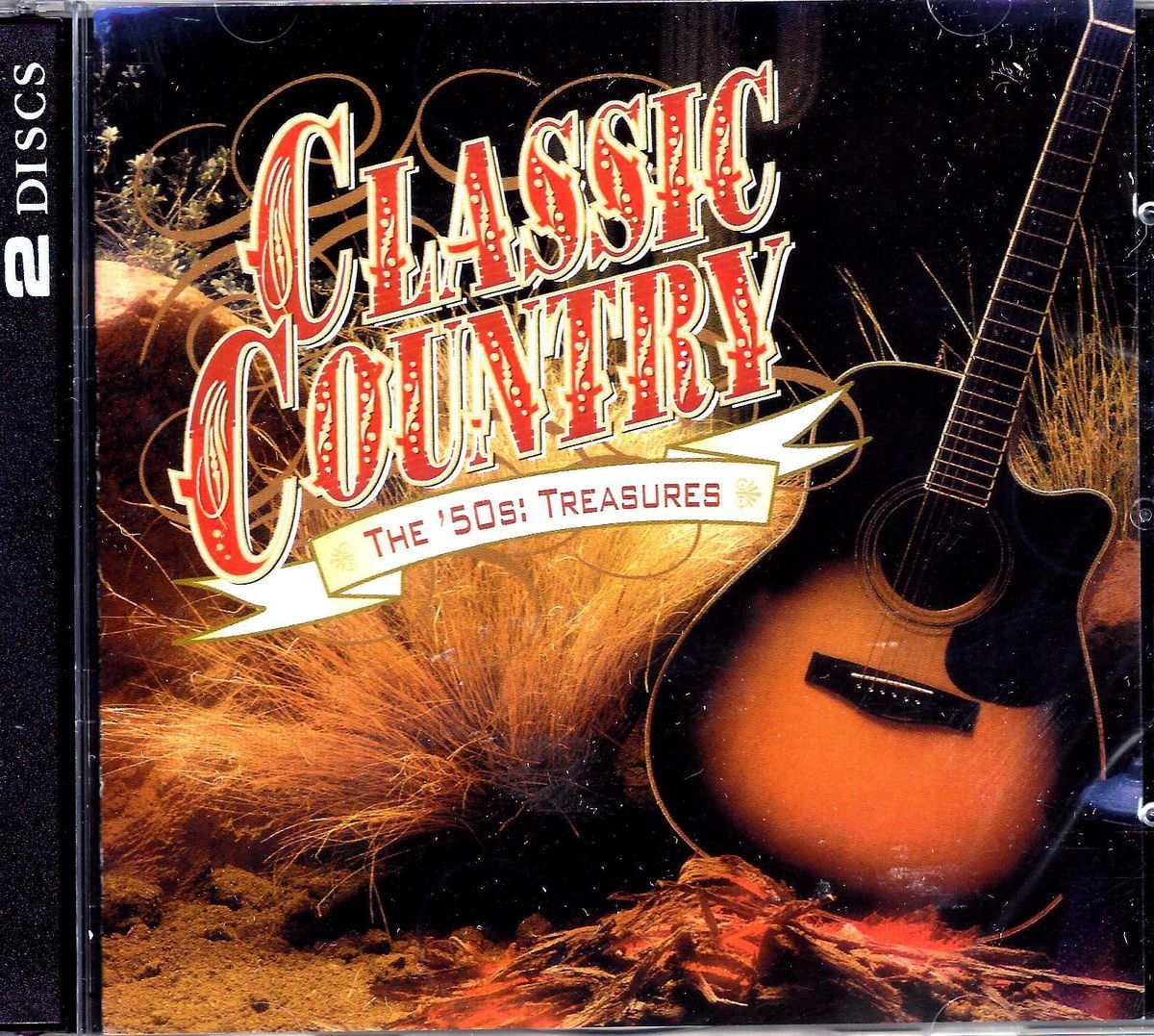 Oldies Classic Country 50s Treasures 2 CD 30 Hits Time Life Brand New