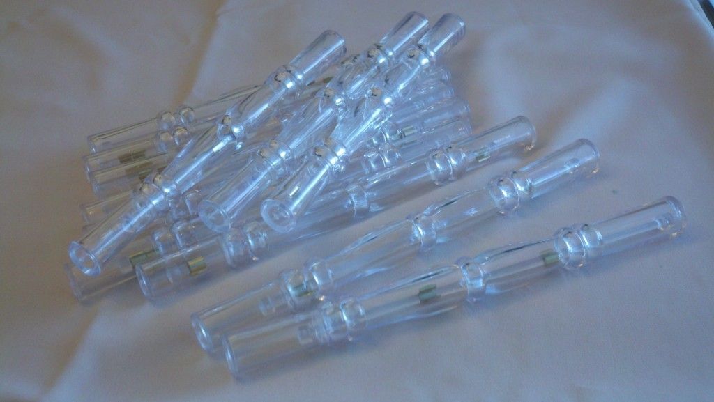 36 Clear Plastic Scroll Invitation Roll Tube