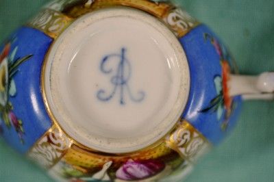 Royal Vienna Style Dresden Helena Wolfsohn Only Cup Quatrefoil