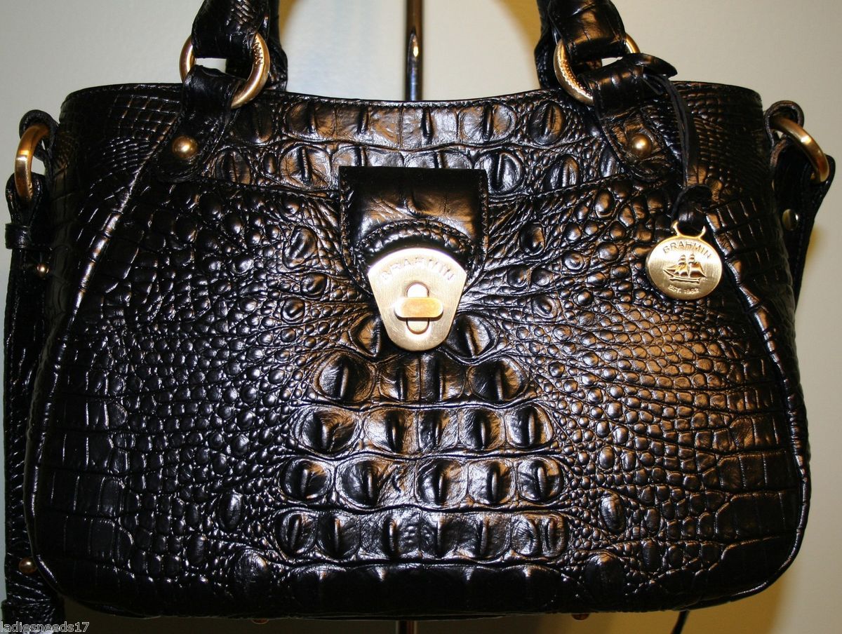 Brahmin Claudia Black Melbourne Tote Bag G33151BK