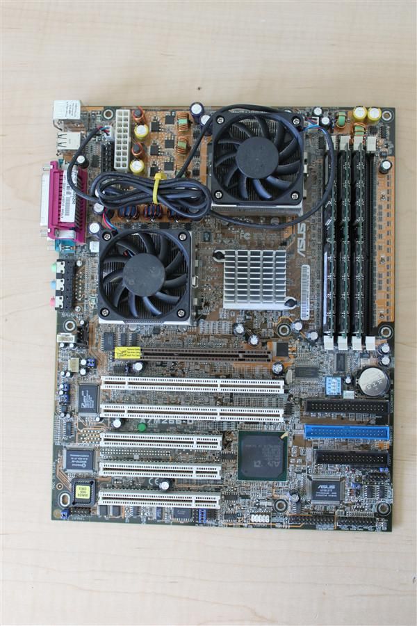 Asus A7M266 D 2 AMD Athlon MP 1900 CPUs 3GB RAM Motherboard CPU Combo