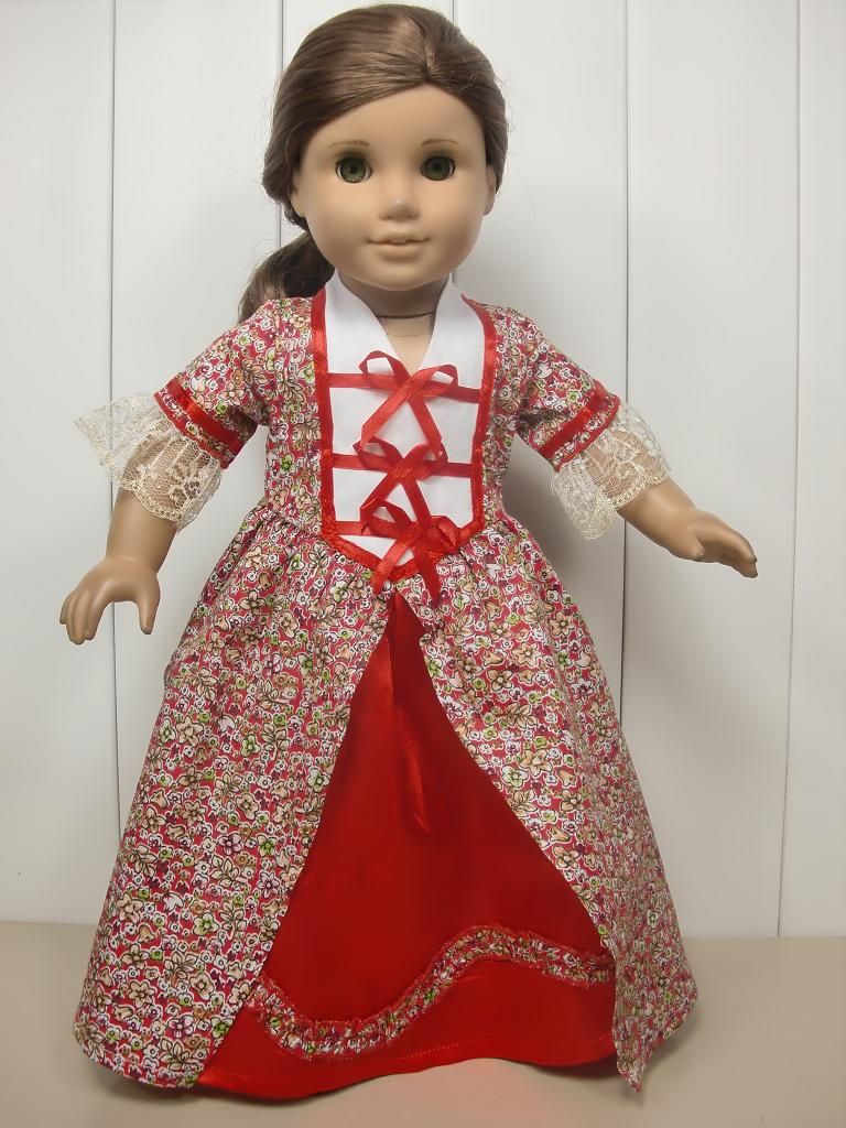 2pcs Luxury Doll Clothes Outfit Court Dress for 18American Girl New