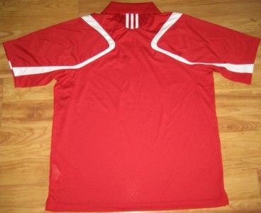 ADIDAS KANSAS JAYHAWKS CLIMACOOL COACHES POLO SHIRT XL XLARGE RED