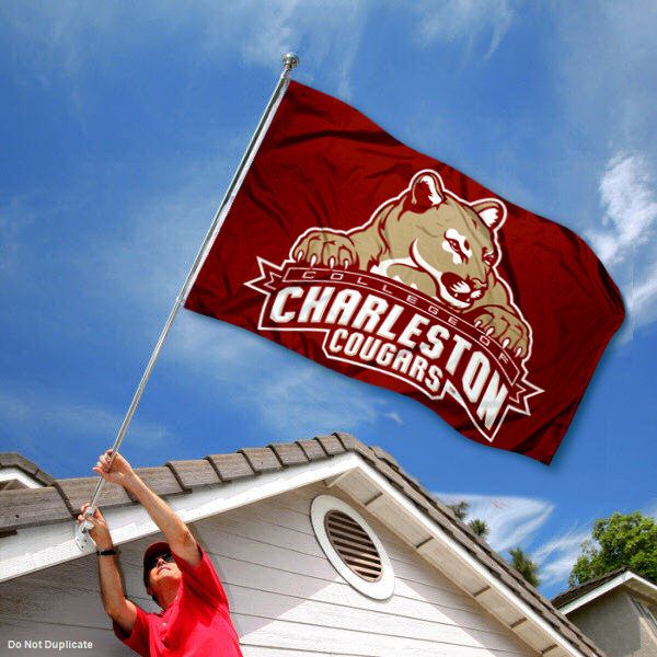 College of Charleston Cougars Flag Cofc Large 3x5