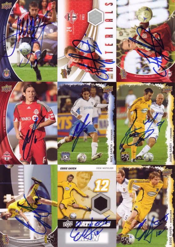  Gaven 2009 Upper Deck MLS Autograph Signed Card Columbus Crew