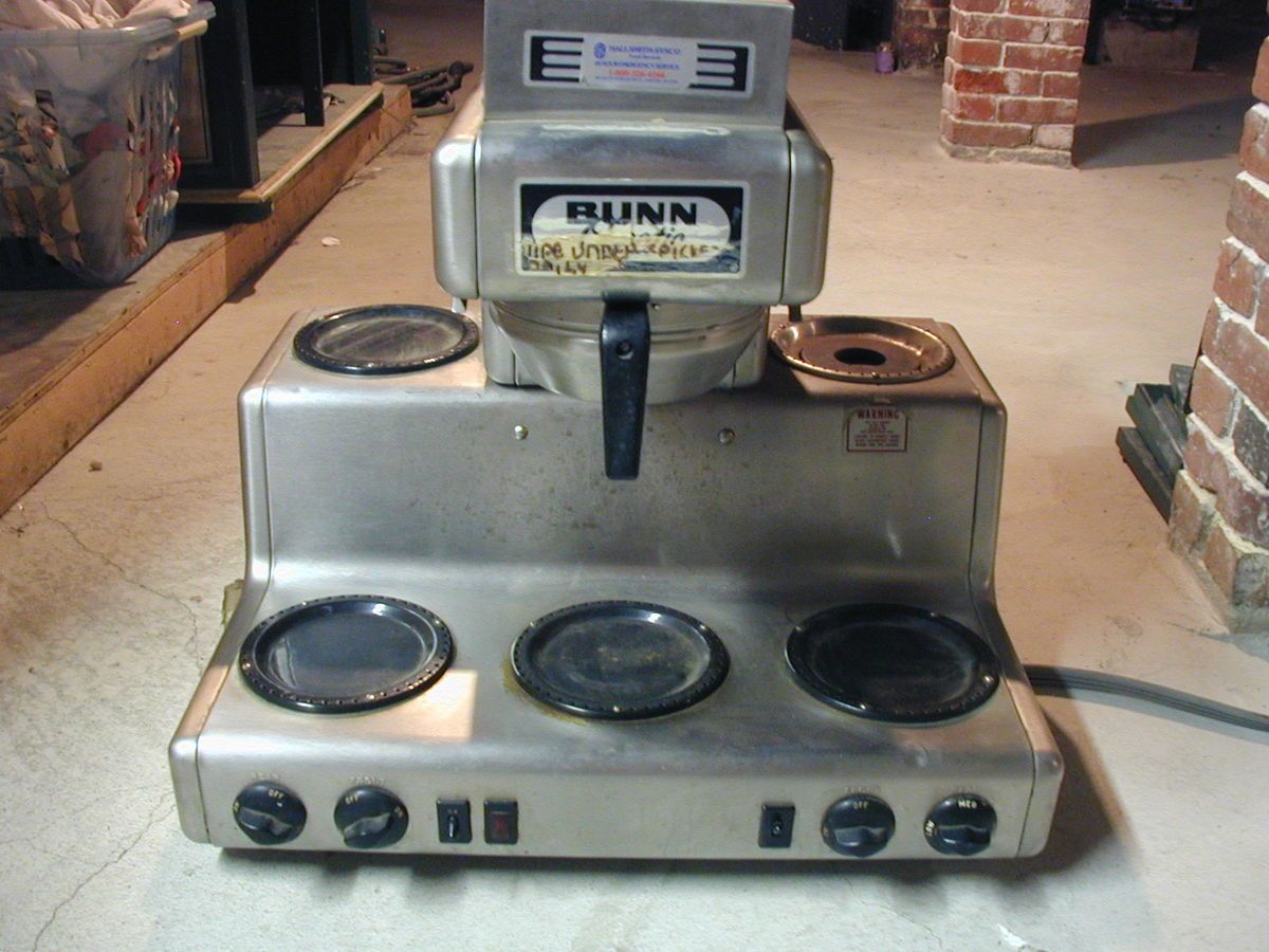 BUNN COMMERCIAL COFFEE MAKER/BREWER 5 BURNER COFFEE RL35  w/inline