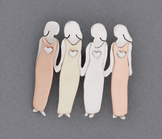  Four Sisters Whimsy Pin Fair Trade Winds