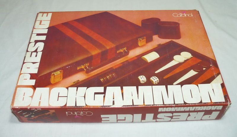 Vintage Cardinal Prestige Backgammon Game in Travel Case