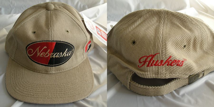 New RARE Vintage Corduroy Cord Adjustable Strap Signature Snapback Cap