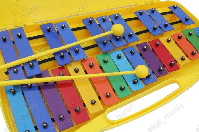 Metallophone Xylophone Glockenspiel 25 Note Bell Percussion Tone Set