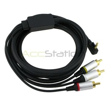 New AV Composite Audio Video TV Cable for Sony PSP 2000 Slim 3000 6 ft