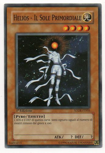 Yu Gi Oh Helios IL Sole Primordiale SDDE IT005 Comune