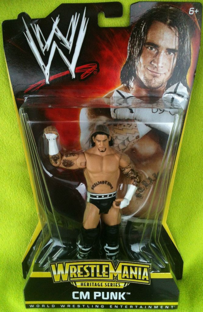 Cm Punk WWE Figure Mattel Wrestlemania Heritage Series