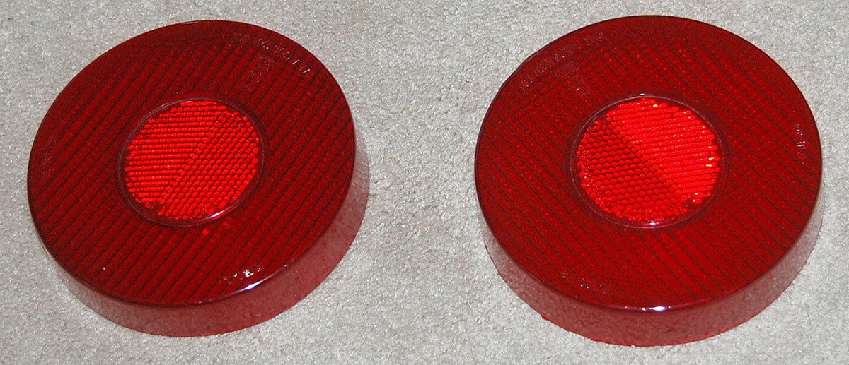 Ferrari 308 GT Red Taillight Lenses Pair excellent reproductions