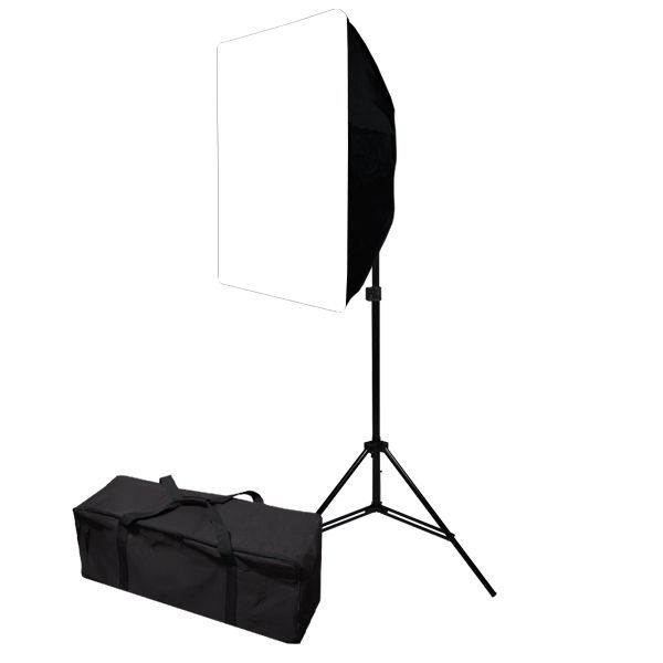 Continuous JS Photo Video Studio 4 Light Holder w Softbox Lighting Kit