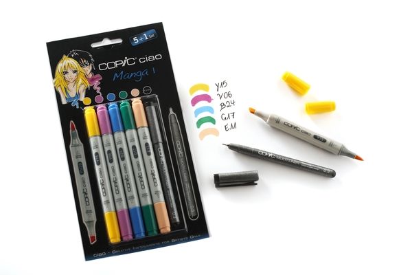 manga set copic colour codes y15 v06 b24 g17 e11