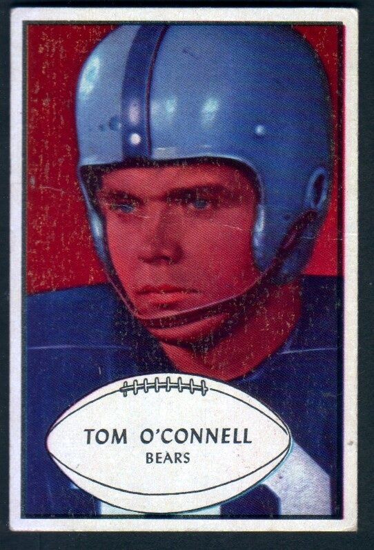  1953 Bowman Football 42 Tom O'Connell Bears