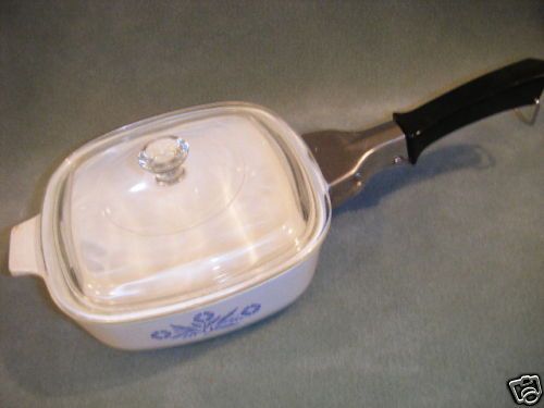  Corning Ware Cornflower 1 Qt Casserole w Lid Handle