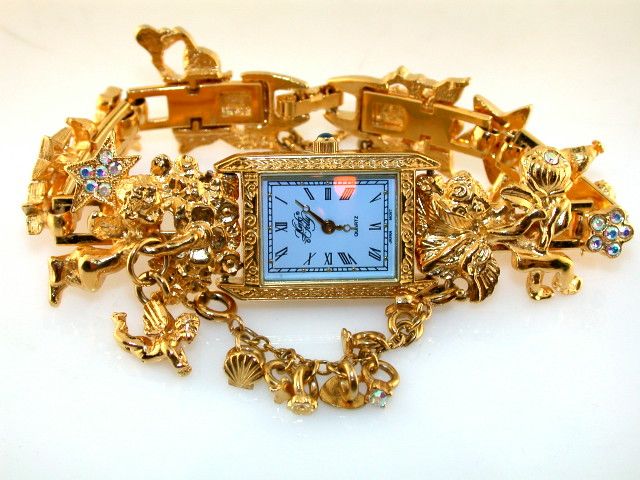 kirks folly costume jewelry angel fairy watch