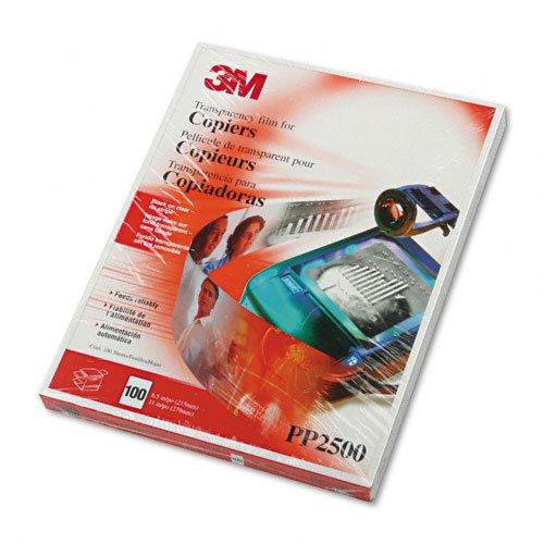 3M TRANSPARENCY FILM FOR COPIERS PP2500 New sealed box containing 100