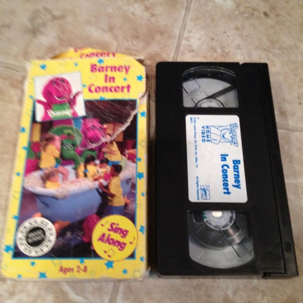  CONCERT Sing Along (vhs, 1990) Good Condition. NR Dinosaur. Rare Video