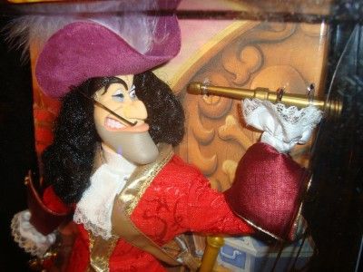 Disney Collector Dolls Captian Hook 1999 Mattel Unique Certificate