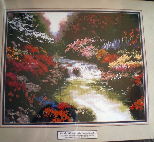 Candamar Thomas Kinkade Beside Still Waters Counted Cross Stitch Kit