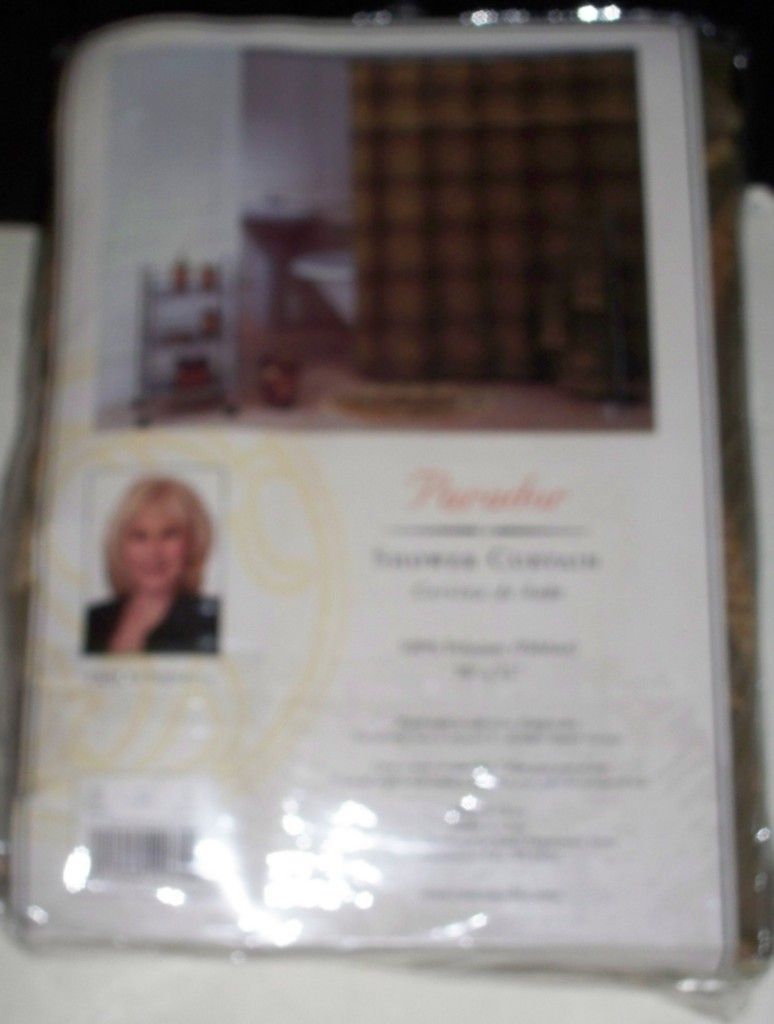 Deisgner Cristina Saralegui Parador Shower Curtain NIP