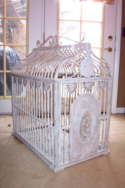 Fabulous Functional Decorative Dog Crate Cage 40lbs