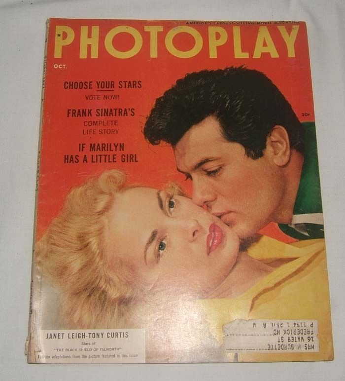 Oct 1954 Photoplay Magazine Janet Leigh Tony Curtis