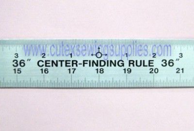 36 Center Finding Aluminum Ruler 36 x 1 3 4 Rule